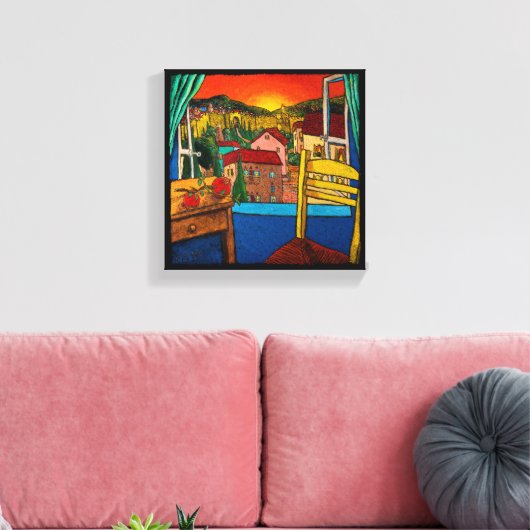 Liebe für Jerusalem, Jonathan Kis-Lev Canvas Print Leinwanddruck (Insitu (Wohnzimmer))