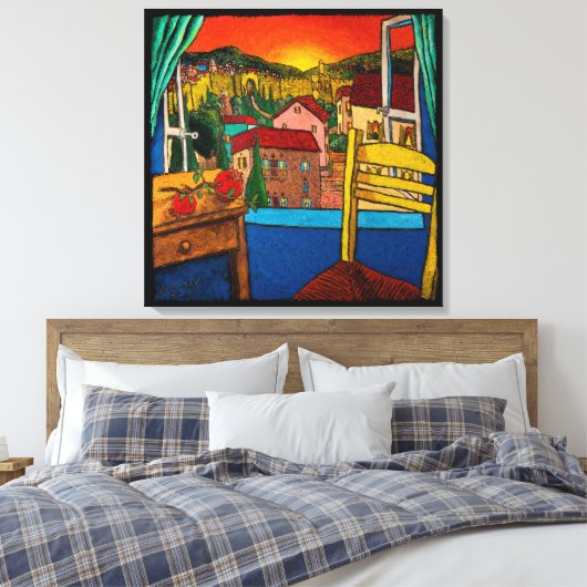 Liebe für Jerusalem von Jonathan Kis-Lev Leinwanddruck (Insitu (Schlafzimmer))