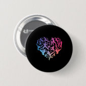 Liebe für Kampfkunst Button (Vorne & Hinten)