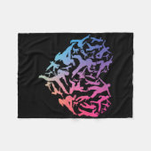 Liebe für Kampfkunst Fleecedecke (Vorderseite (Horizontal))