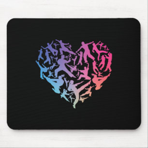 Liebe für Kampfkunst Mousepad