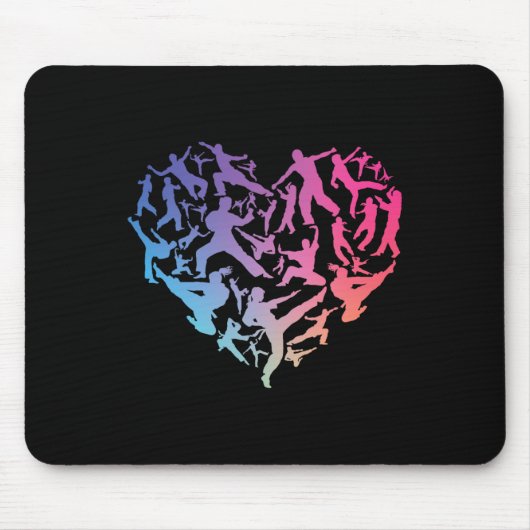 Liebe für Kampfkunst Mousepad (Vorne)