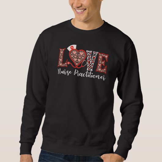 Liebe für Krankenpfleger Sweatshirt (Vorderseite)