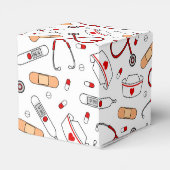 Liebe für Krankenschwester - Weißer Hintergrund Geschenkschachtel (Rückseite)