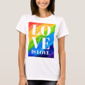 Liebe für LGB-Gay Pride ist Liebe T-Shirt (Vorderseite)