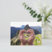 Liebe für Machu Picchu Peru Postkarte (Stehend Vorderseite)