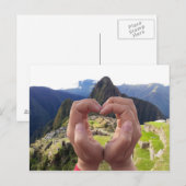 Liebe für Machu Picchu Peru Postkarte (Vorne/Hinten)