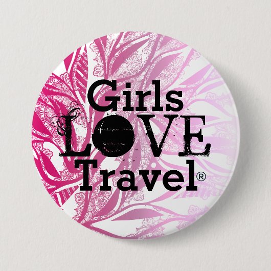Liebe für Mädchen Button (Vorderseite)