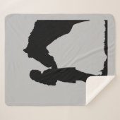 Liebe für Mädchen und ihre Pferde Silhouette Sherpadecke (Vorderseite (Horizontal))