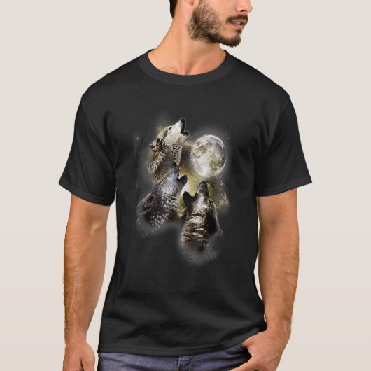 Liebe für Männer Weibchen am Wolf Moon T-Shirt (Vorderseite)
