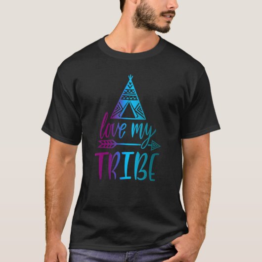 Liebe für meine Stammes- oder Teamfreundschaft T-Shirt (Vorderseite)