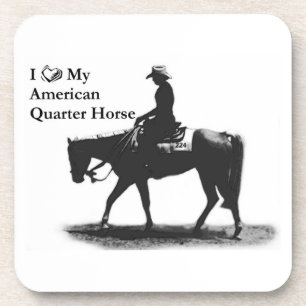 Liebe für meinen American Quarter Horse Untersetze Getränkeuntersetzer