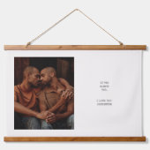 Liebe für moderne Schreibmaschinen mit benutzerdef Wandteppich Mit Holzrahmen (Vorne)