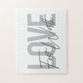 Liebe für modernes, einfaches, urbanes cooles Desi Puzzle (Vertikal)