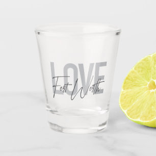 Liebe für modernes, einfaches, urbanes cooles Desi Schnapsglas