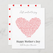 Liebe für Mütter (Vorne/Hinten)