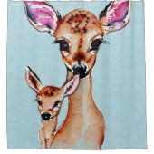 Liebe für Mutter und Baby Duschvorhang (Vorderseite)