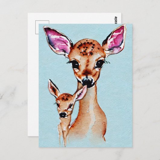 Liebe für Mutter und Baby Postkarte (Vorne/Hinten)