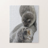 Liebe für Mutter und Baby-Siegel Puzzle (Vertikal)