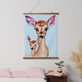 Liebe für Mutter und Baby Wandteppich Mit Holzrahmen (Schlafzimmer)