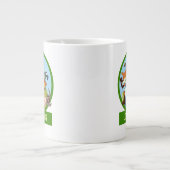 Liebe für niedliche Waldtiere mit Fox-Cartoon Jumbo-Tasse (Vorderseite)