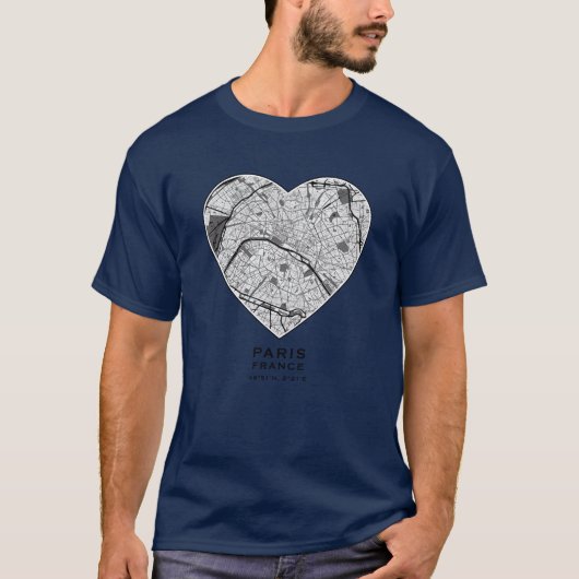 Liebe für Paris Mädchen T-Shirt (Vorderseite)