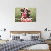 Liebe für personalisierte Fotos Leinwanddruck (Insitu (Schlafzimmer))