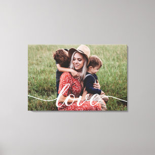 Liebe für personalisierte Fotos Leinwanddruck