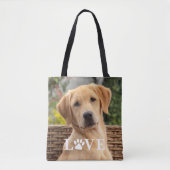 Liebe für Personalisiertes Foto - Anführungstext Tasche (Vorderseite)