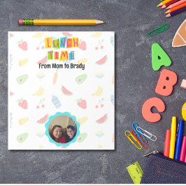 Liebe für personalisiertes Foto Notizblock