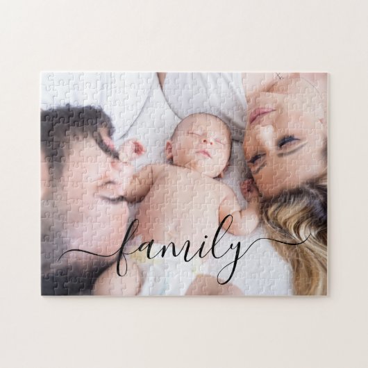 Liebe für personalisiertes Foto Puzzle (Horizontal)