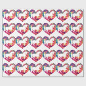 Liebe für Pferde Geschenkpapier (Flach)