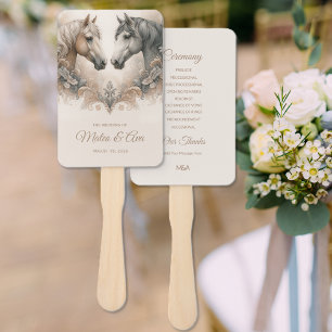 Liebe für Pferde Sonderhochzeit Fächer