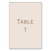 Liebe für Pferdehochzeiten Tischnummer (Rückseite)