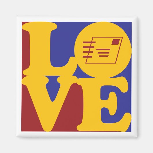 Liebe für Postdienste Magnet (Vorne)