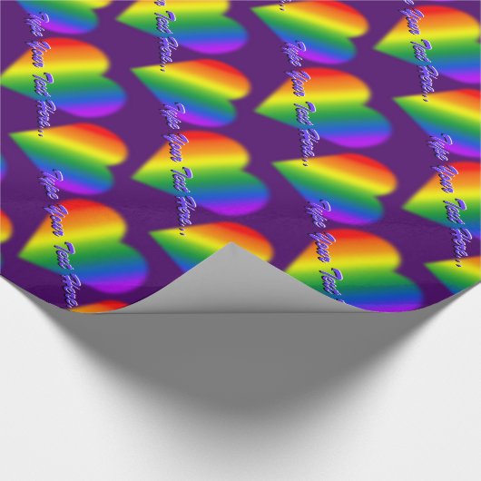 Liebe für Rainbow-Papiere für kundenspezifisches G Geschenkpapier (Ecke)