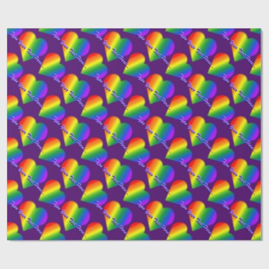 Liebe für Rainbow-Papiere für kundenspezifisches G Geschenkpapier (Flach)