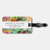 Liebe für Reisen I Gepäckanhänger (Rückseite horizontal)