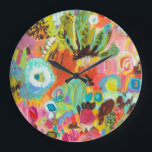 Liebe für Reisen I Große Wanduhr<br><div class="desc">Liebe zu Reisen I von Karen Fields</div>