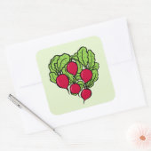 Liebe für Retter Quadratischer Aufkleber (Umschlag)