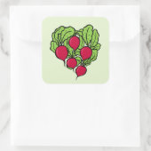 Liebe für Retter Quadratischer Aufkleber (Tasche)