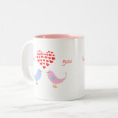 Liebe für romantische Liebhaber Zweifarbige Tasse (Vorderseite Links)