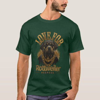 Liebe für Rottweiler-Mädchen T-Shirt