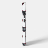 Liebe für Schwarzes Herz Case-Mate iPhone Hülle (Rückseite / Links)