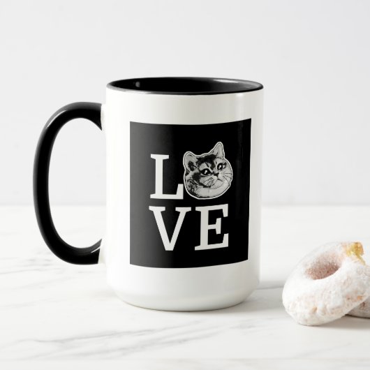 Liebe für schwere Atemwege Tasse (Mit Donut)