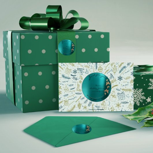 Liebe für Sie Butterfly Sepia Gold Aquamarin Runder Aufkleber