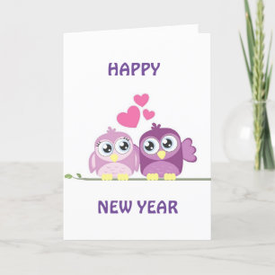 ***LIEBE FÜR SIE** & FEIERN AUCH! NEUJAHRESURLAUB FEIERTAGSKARTE