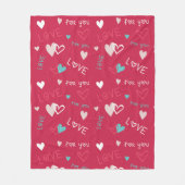 Liebe für Sie Fleecedecke (Vorderseite)