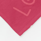 Liebe für Sie Fleecedecke (Ecke)