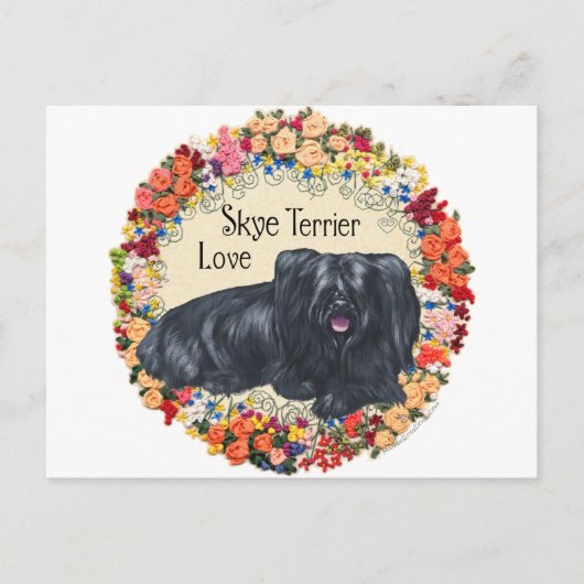 Liebe für Skye Terriers Postkarte (Vorderseite)